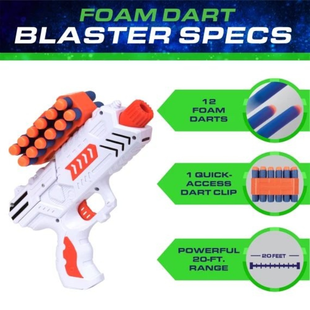 USA Toyz Astroshot Zero-G Galactic Shooting Gallery Game Nerf Style Dart Gun Set - Picture 5 of 9